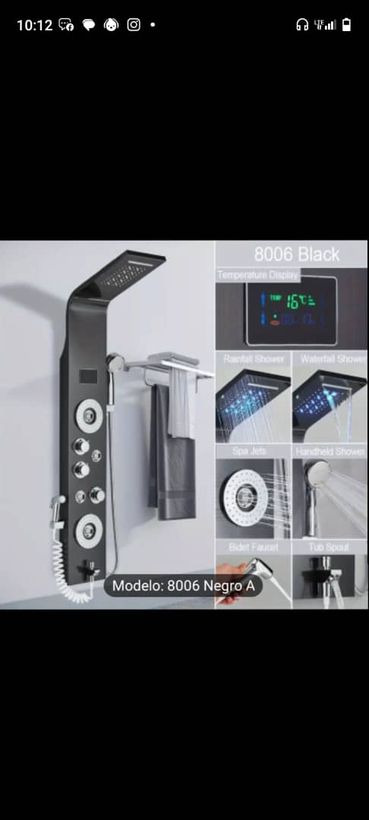 Columna de hidromasaje