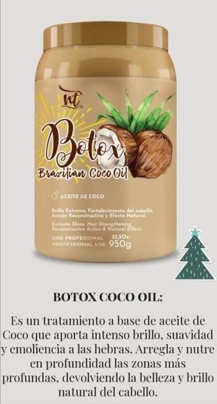 Botox aceite  de coco 