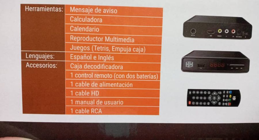 Caja decodificadora TV