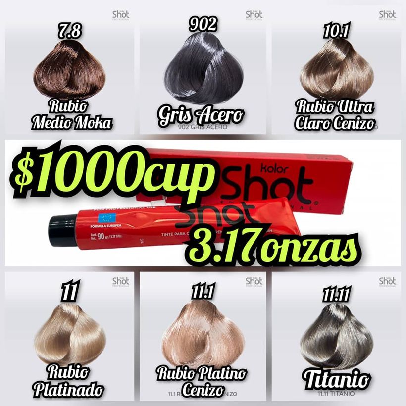 Tintes Kolor Shot. Marianao