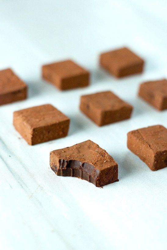 Trufas de chocolate y leche condensada