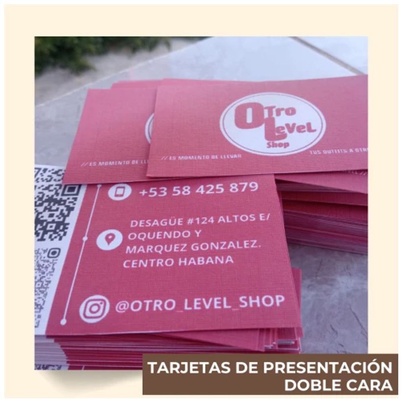 100 Tarjetas de Presentación 2 Caras