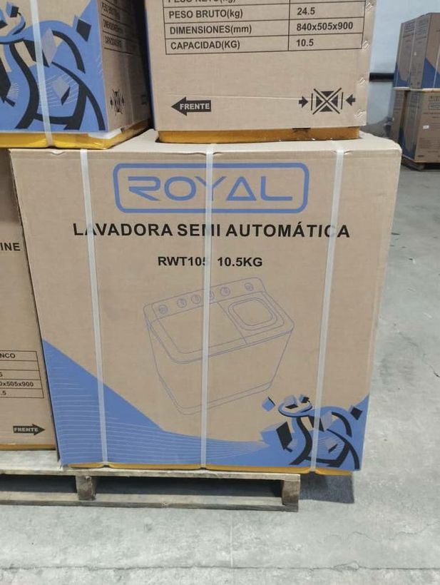 Lavadora semiautomática de 10.5kg nueva marca Royal 