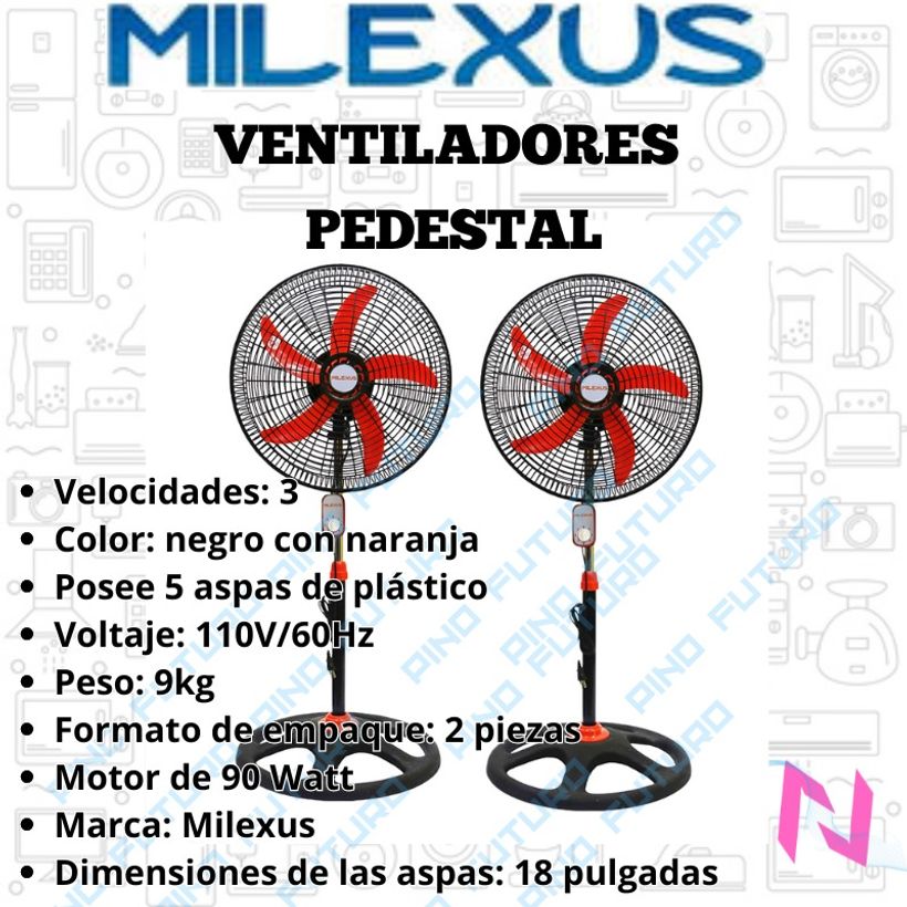 Ventilador Ciclón Milexus 18 pulgadas