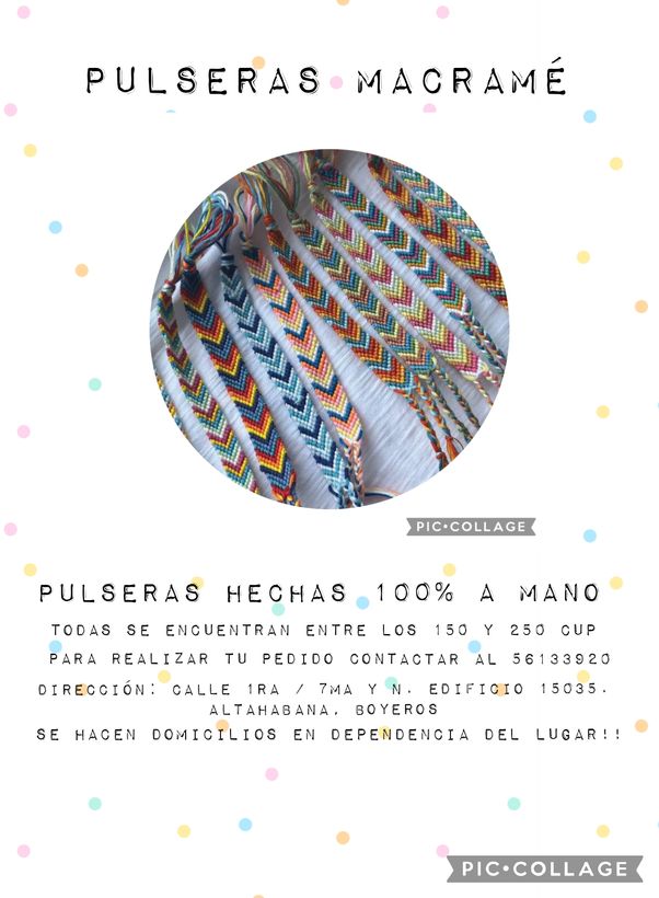 Pulseras Estilo Macramé 