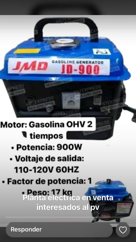 Generador Electrico de Gasolina